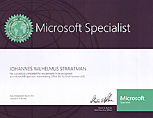 Certificaat Office 365 Specialist